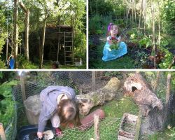 Een eigen boomhut, moestuiin of een zelfgemaakte dierentuin Een eigen boomhut, moestuiin of een zelfgemaakte dierentuin